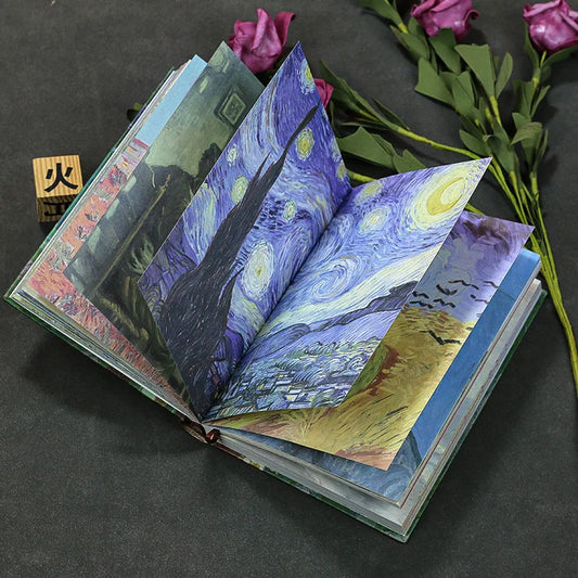 Van Gogh Inspired Laser Painting Art Journal -Starry Night Over the Rhone
