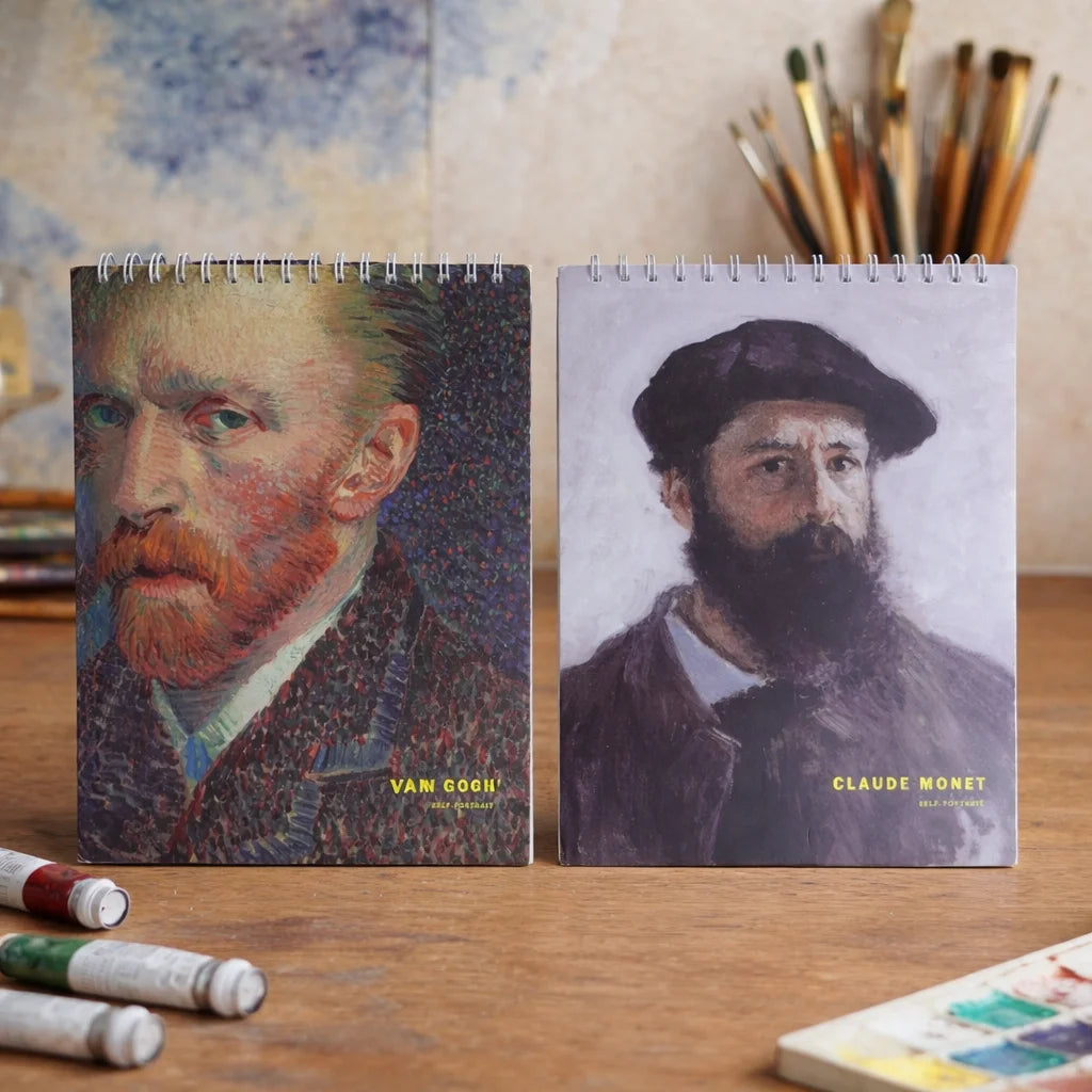Van Gogh Monet Art Cover Sketchbook and Drawing Pad