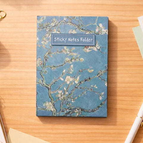 Van Gogh Series Adhesive Sticky Notes Folder