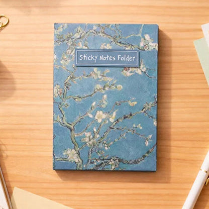 Van Gogh Series Adhesive Sticky Notes Folder
