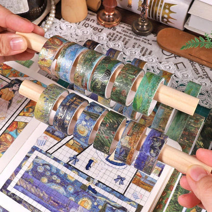 Art Inspired Golden Foiled Decorative Washi Tape Set