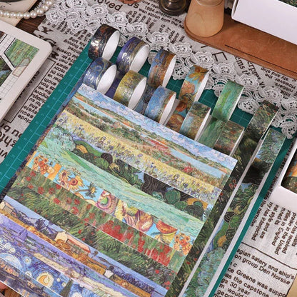 Art Inspired Golden Foiled Decorative Washi Tape Set