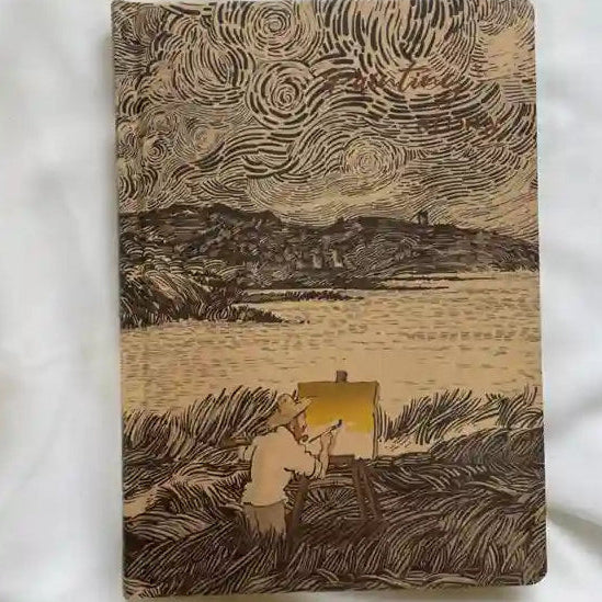 Van Gogh Art Hardcover Kraft Pages Notebook Journal