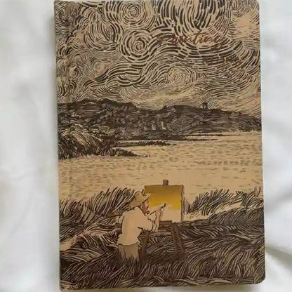 Van Gogh Art Hardcover Kraft Pages Notebook Journal
