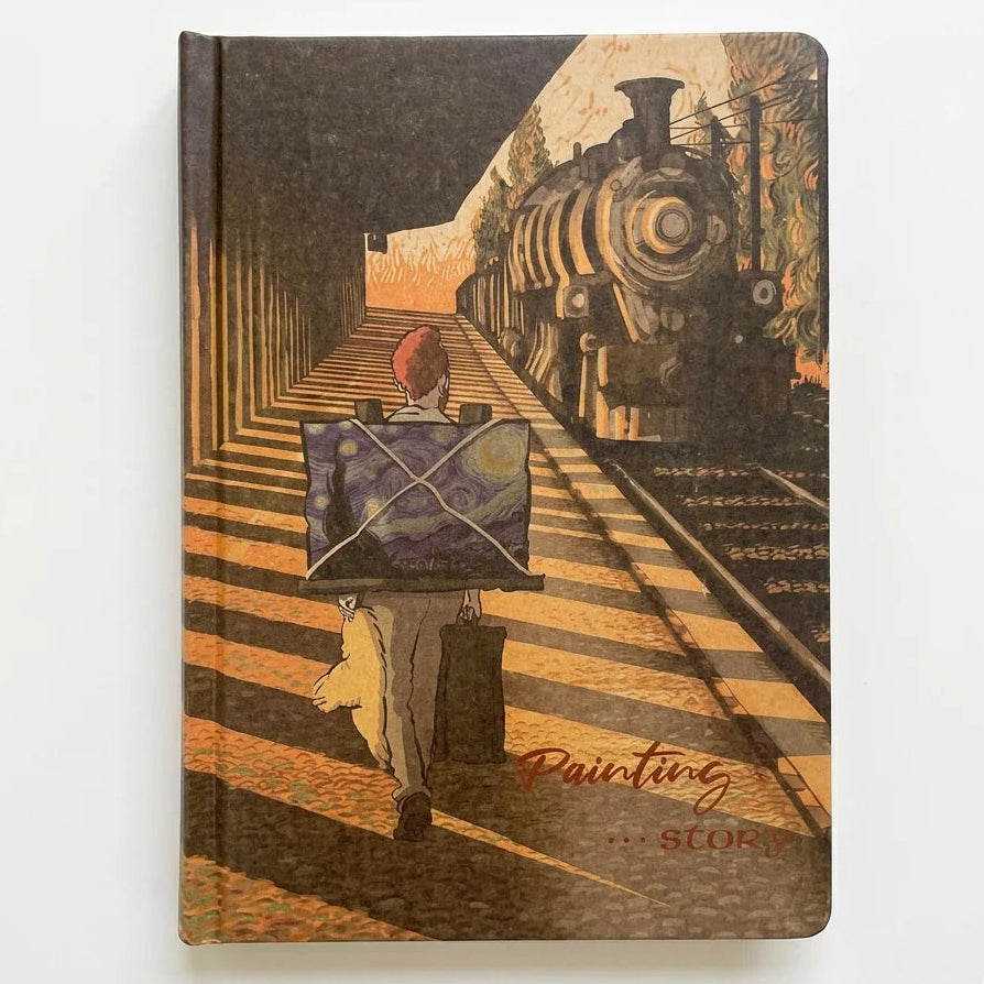 Van Gogh Art Hardcover Kraft Pages Notebook Journal