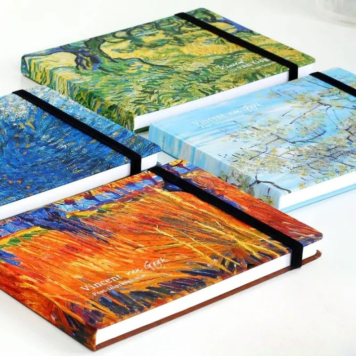 Van Gogh Inspired Oil Painting Art Sketchbook