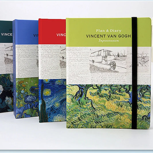 Van Gogh Matt Printed Hardcover Notebook Journal and Planner
