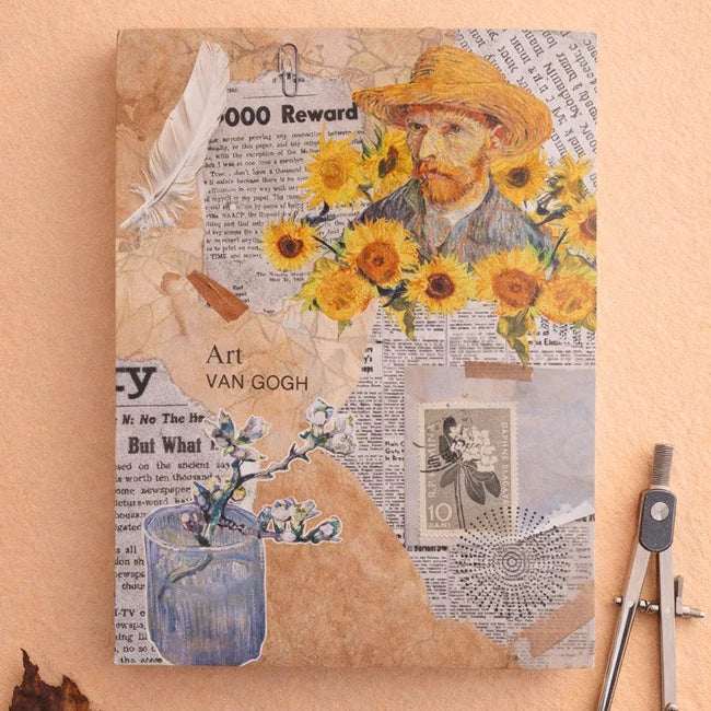 Van Gogh Retro College Soft Cover Sketchbook