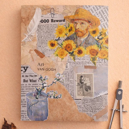 Van Gogh Retro College Soft Cover Sketchbook