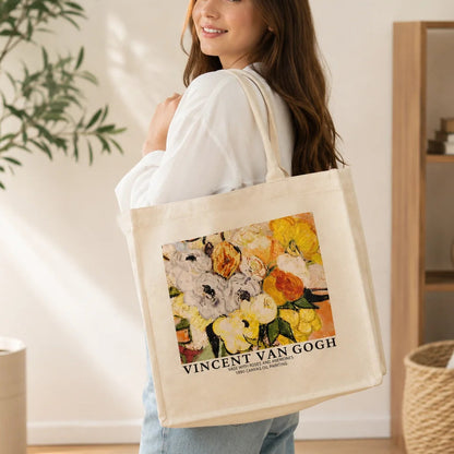 Van Gogh Vase with Roses European Tote Bag