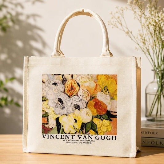 Van Gogh Vase with Roses European Tote Bag