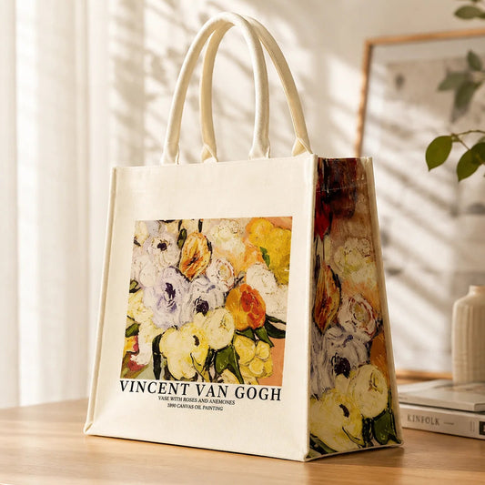 Van Gogh Vase with Roses European Tote Bag