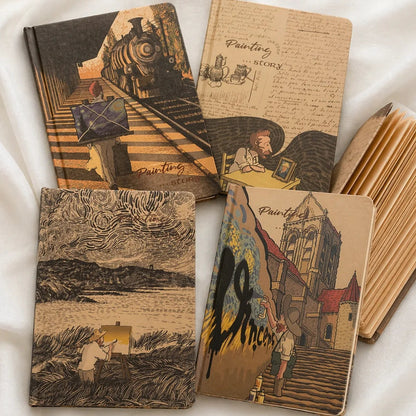 Van Gogh Art Hardcover Kraft Pages Notebook Journal