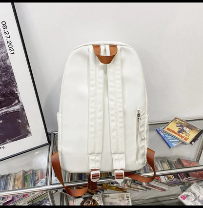 Versatile Leisure Hong Kong Style Schoolbags and Backpack