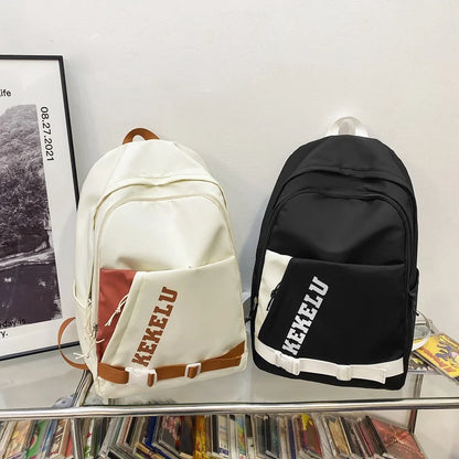 Versatile Leisure Hong Kong Style Schoolbags and Backpack