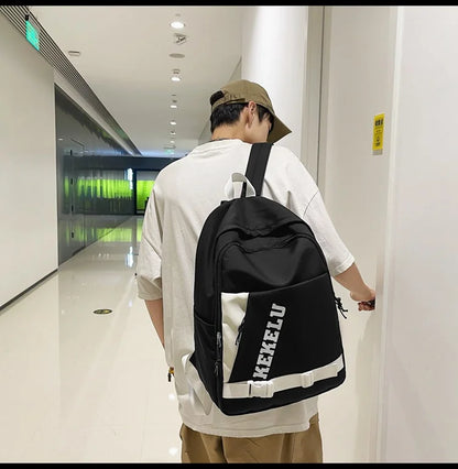 Versatile Leisure Hong Kong Style Schoolbags and Backpack