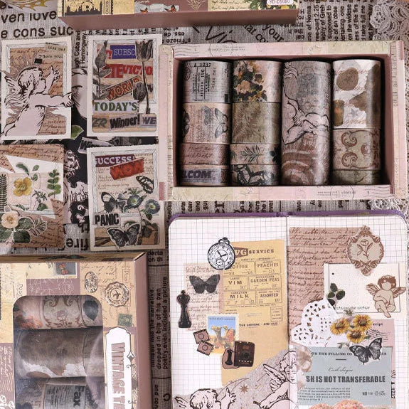 Retro Vintage Historical Washi Tape Set