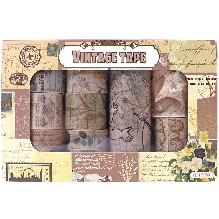 Retro Vintage Historical Washi Tape Set