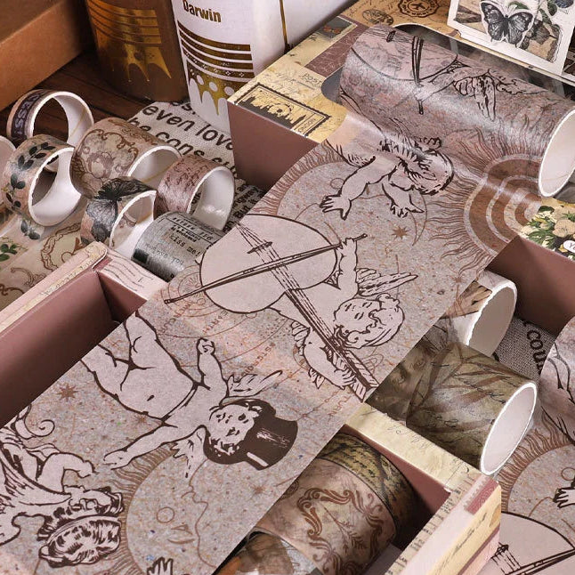 Retro Vintage Historical Washi Tape Set