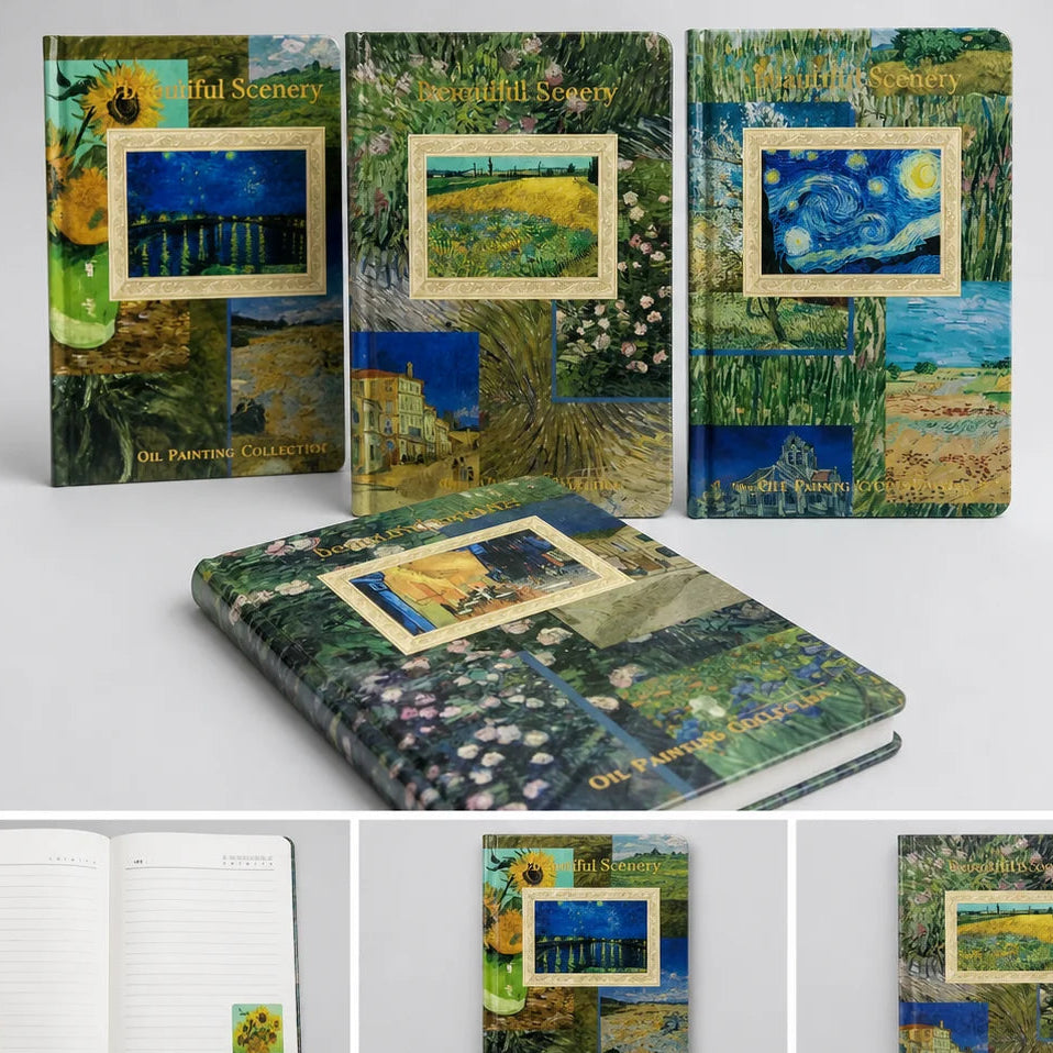 Vintage Art Hardcover Notebook Journal