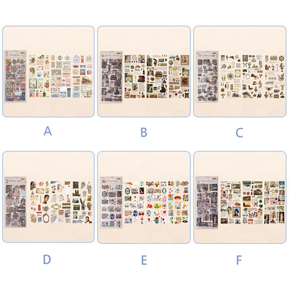 Vintage Artistic Scrapbook Stickers