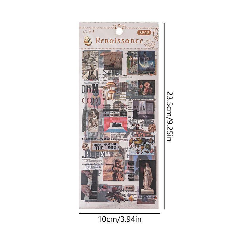 Vintage Artistic Scrapbook Stickers