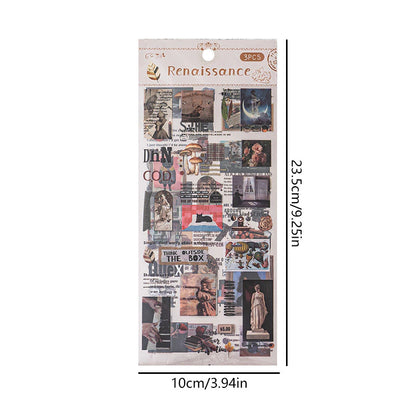 Vintage Artistic Scrapbook Stickers