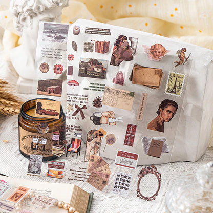 Vintage Artistic Scrapbook Stickers