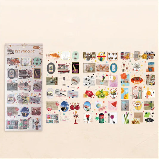 Vintage Artistic Scrapbook Stickers