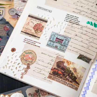 Vintage Artistic Scrapbook Stickers