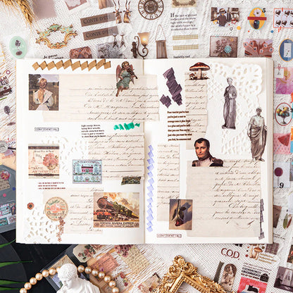 Vintage Artistic Scrapbook Stickers