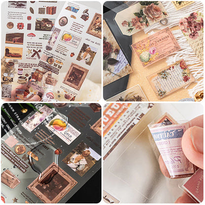 Vintage Artistic Scrapbook Stickers