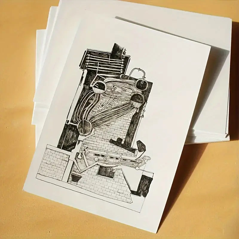 50 Pcs Vintage Blank Kraft Card Sheets