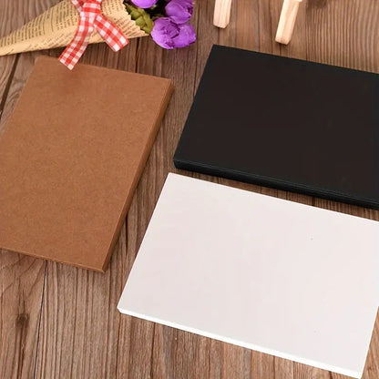 50 Pcs Vintage Blank Kraft Card Sheets