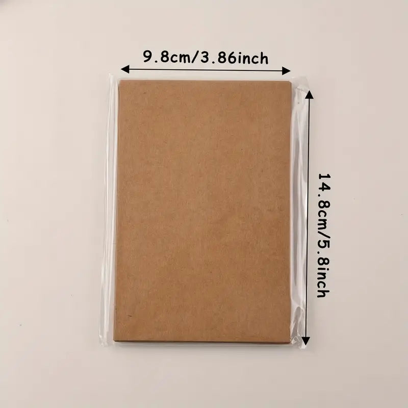 50 Pcs Vintage Blank Kraft Card Sheets