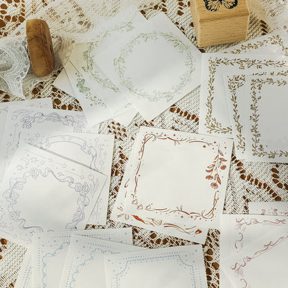 Vintage Decorative Art Frames Sheets and Memopad