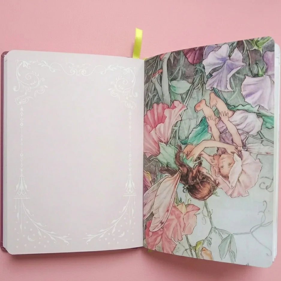 Vintage Fairy Floral Notebook Journal