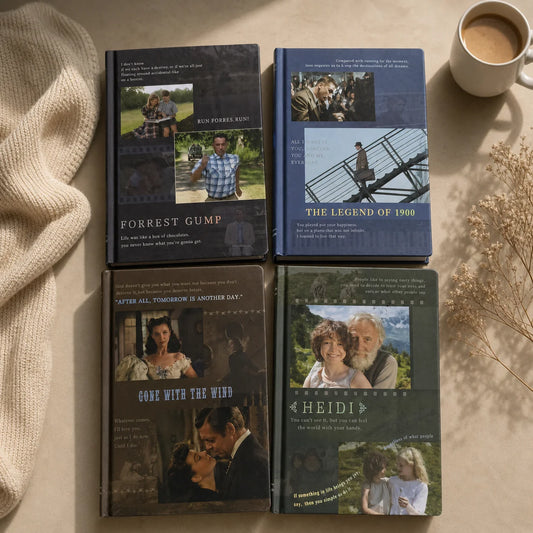 Vintage Movie Theme Hardcover Notebook