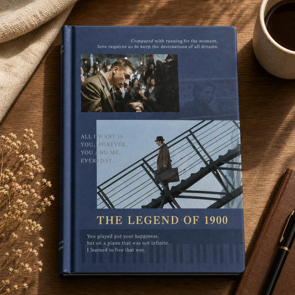 Vintage Movie Theme Hardcover Notebook