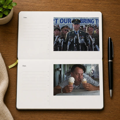 Vintage Movie Theme Hardcover Notebook