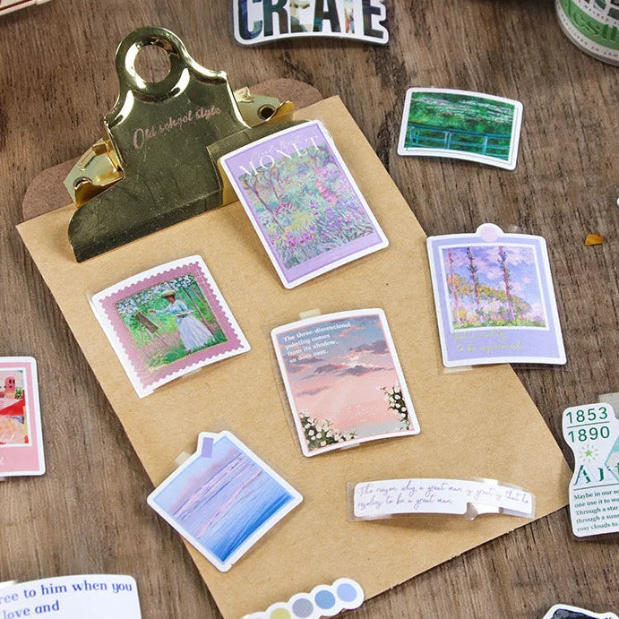 Vintage Retro Art Sticker Tape Rolls