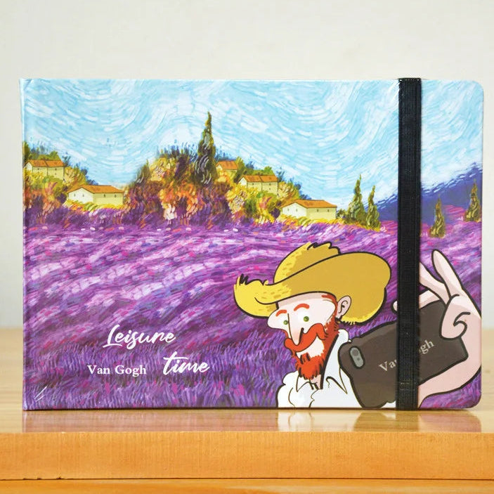 Vintage  Landscape Van Gogh Art Hard Cover Sketchbook
