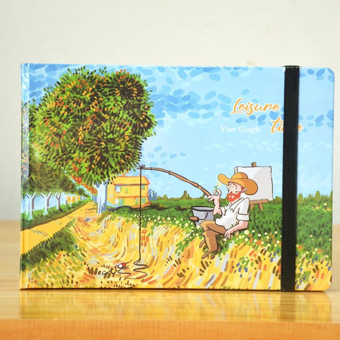 Vintage  Landscape Van Gogh Art Hard Cover Sketchbook
