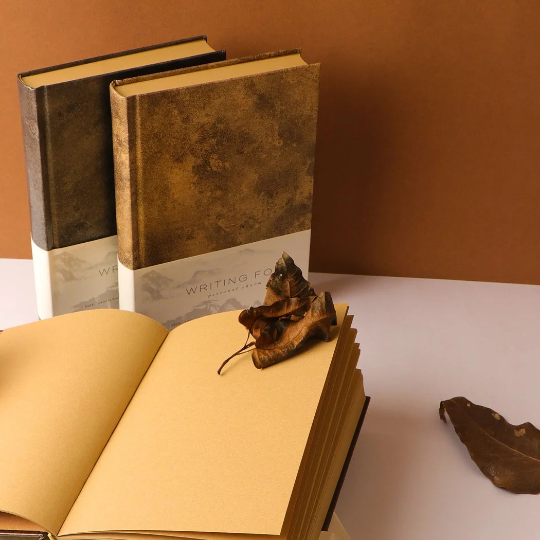 Vintage Verstile Cover Kraft Pages Retro Journal – thepaperworm