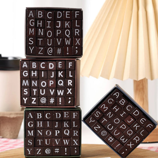 Vintage Wooden Alphabet Stamp