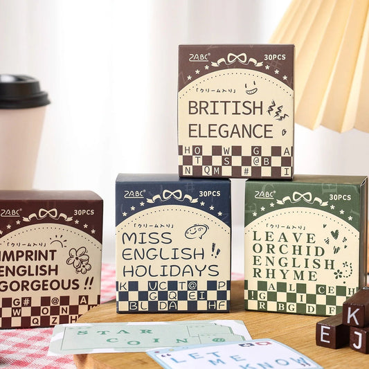 Vintage Wooden Alphabet Stamp