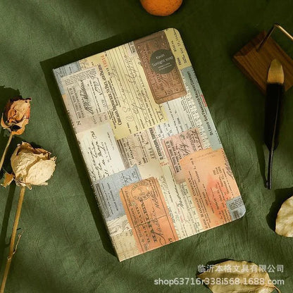 Vintage Aesthetic Hardcover Notebook Journal