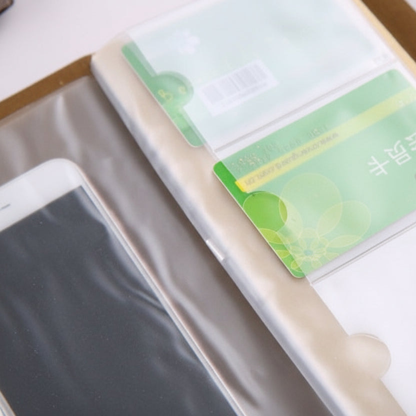 Vintage Leather Refillable Notebook with Card Sleeves & Zip Pocket