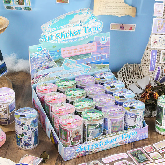 Vintage Retro Art Sticker Tape Rolls