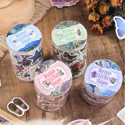 Vintage Retro Art Sticker Tape Rolls